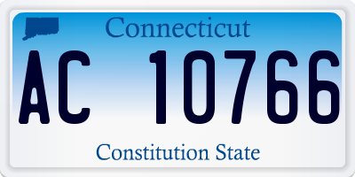 CT license plate AC10766