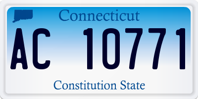 CT license plate AC10771