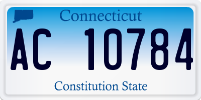 CT license plate AC10784