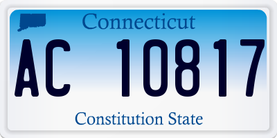 CT license plate AC10817