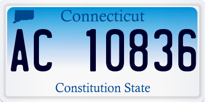 CT license plate AC10836