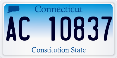 CT license plate AC10837
