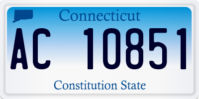 CT license plate AC10851