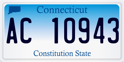 CT license plate AC10943