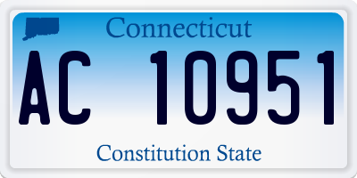 CT license plate AC10951