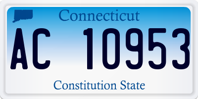 CT license plate AC10953