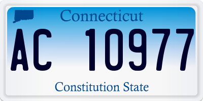 CT license plate AC10977