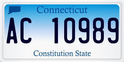 CT license plate AC10989