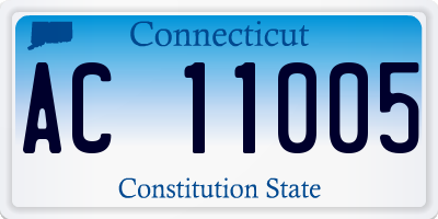 CT license plate AC11005