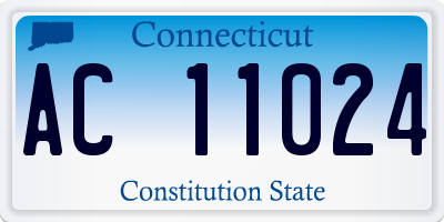 CT license plate AC11024
