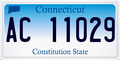 CT license plate AC11029