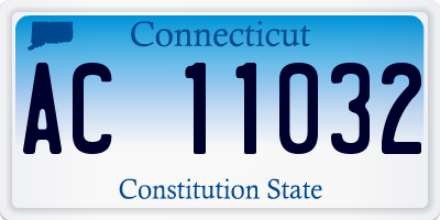 CT license plate AC11032