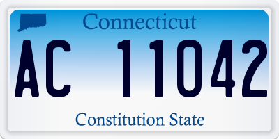 CT license plate AC11042