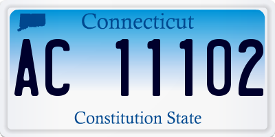 CT license plate AC11102