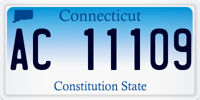 CT license plate AC11109