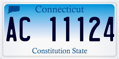 CT license plate AC11124
