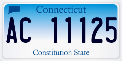 CT license plate AC11125