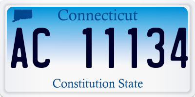 CT license plate AC11134
