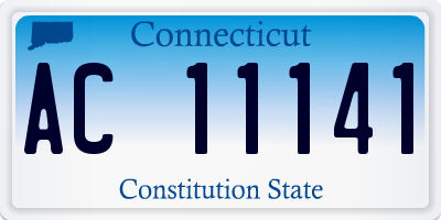 CT license plate AC11141