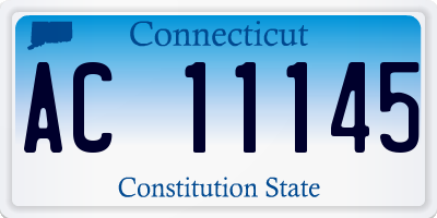 CT license plate AC11145