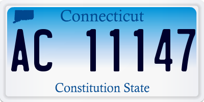 CT license plate AC11147