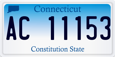 CT license plate AC11153