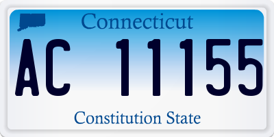 CT license plate AC11155