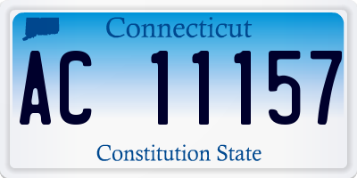 CT license plate AC11157