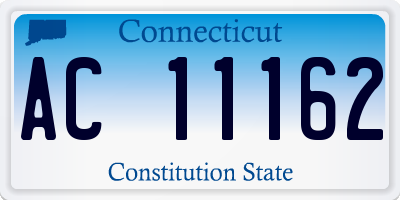 CT license plate AC11162