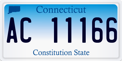 CT license plate AC11166