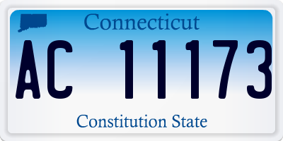 CT license plate AC11173