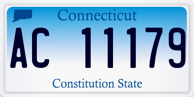 CT license plate AC11179