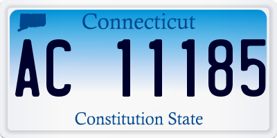 CT license plate AC11185