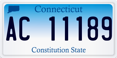 CT license plate AC11189