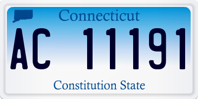 CT license plate AC11191