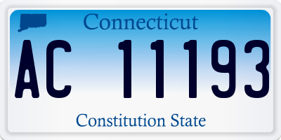 CT license plate AC11193