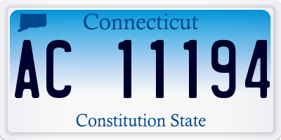 CT license plate AC11194