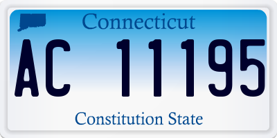 CT license plate AC11195