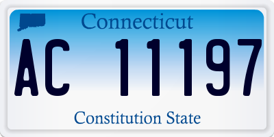 CT license plate AC11197