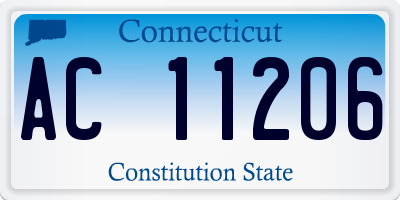 CT license plate AC11206