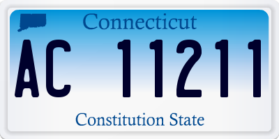 CT license plate AC11211