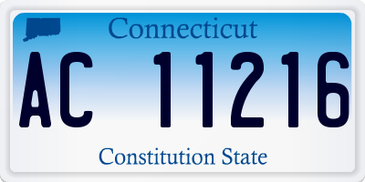 CT license plate AC11216