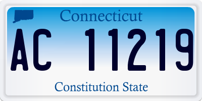 CT license plate AC11219