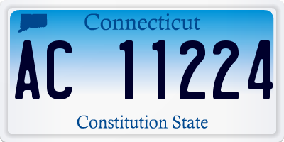 CT license plate AC11224