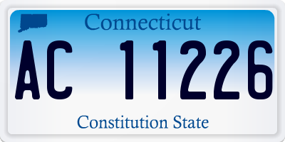 CT license plate AC11226