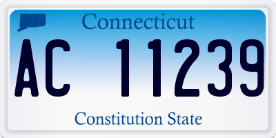 CT license plate AC11239