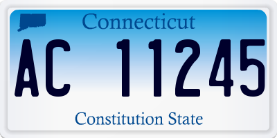 CT license plate AC11245