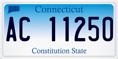 CT license plate AC11250