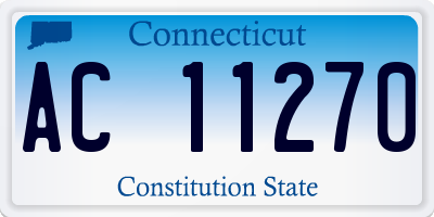 CT license plate AC11270