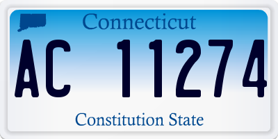 CT license plate AC11274